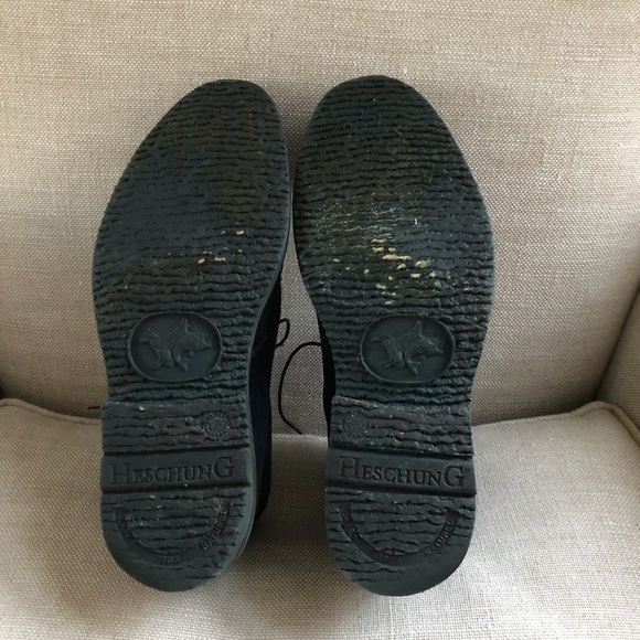 Heschung Chukka Boots Blue Suede Genet US   8.5 - Picture 7 of 8